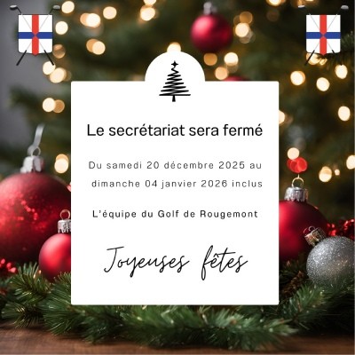Secrétariat - Horaires fin d'année 2025